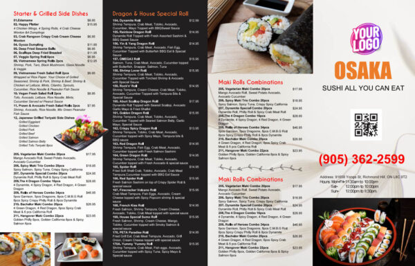 Sushi Takeout Menu 002